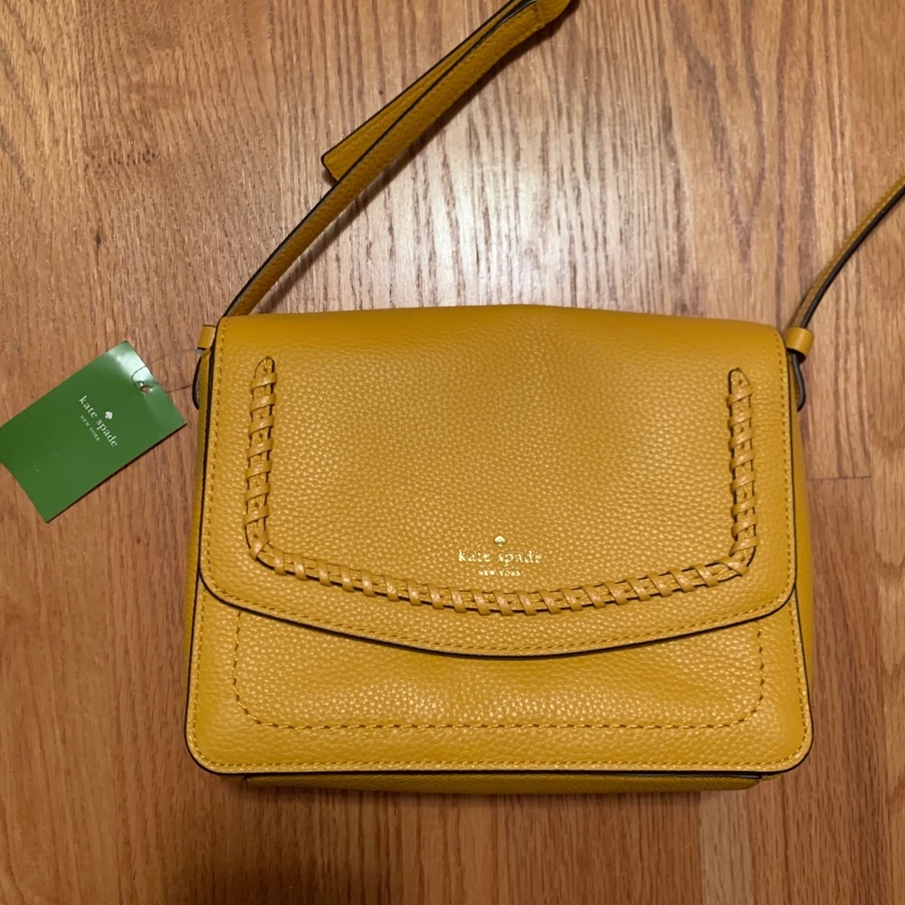 Kate Spade Yellow Flap Bag Brand New with Tags
